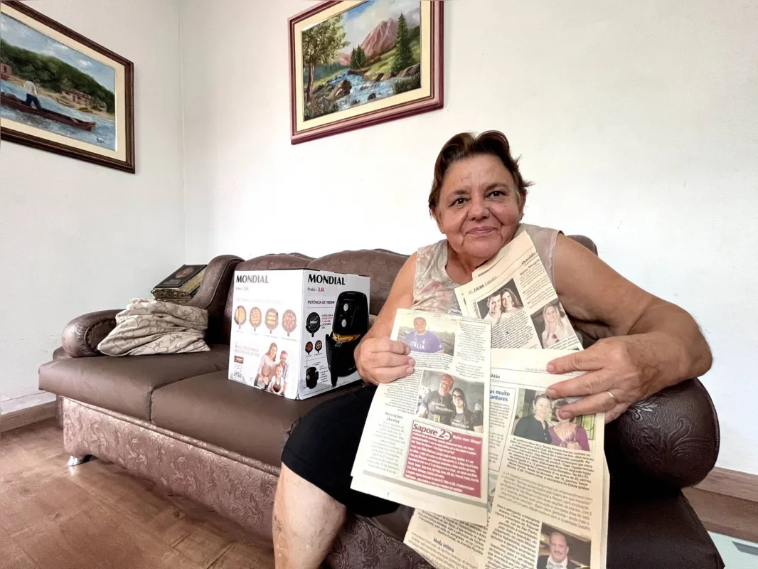 Maria Regina Costa Carlotto: visita com os alunos à Redação do jornal