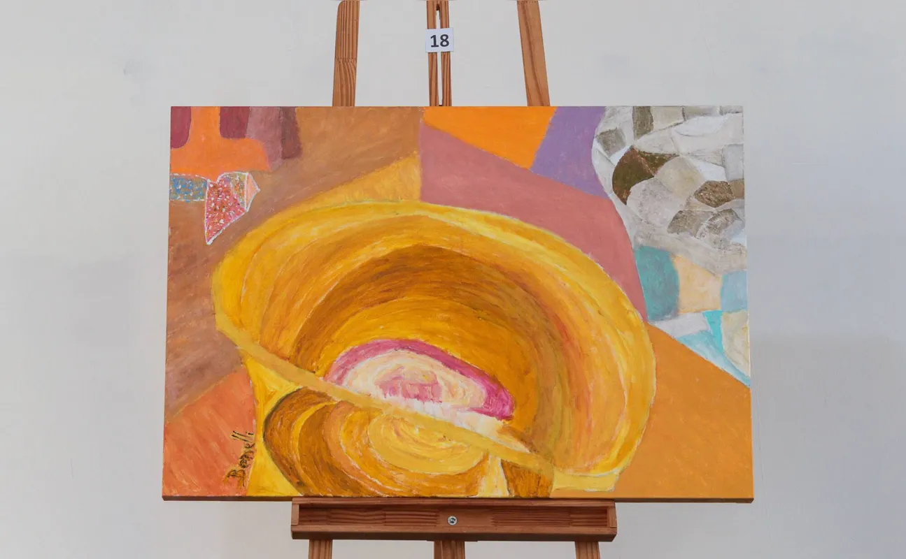 "Mesa de Centro": uma das obras de José Eduardo de Almeida Benelli  em exposição é a sua favorita