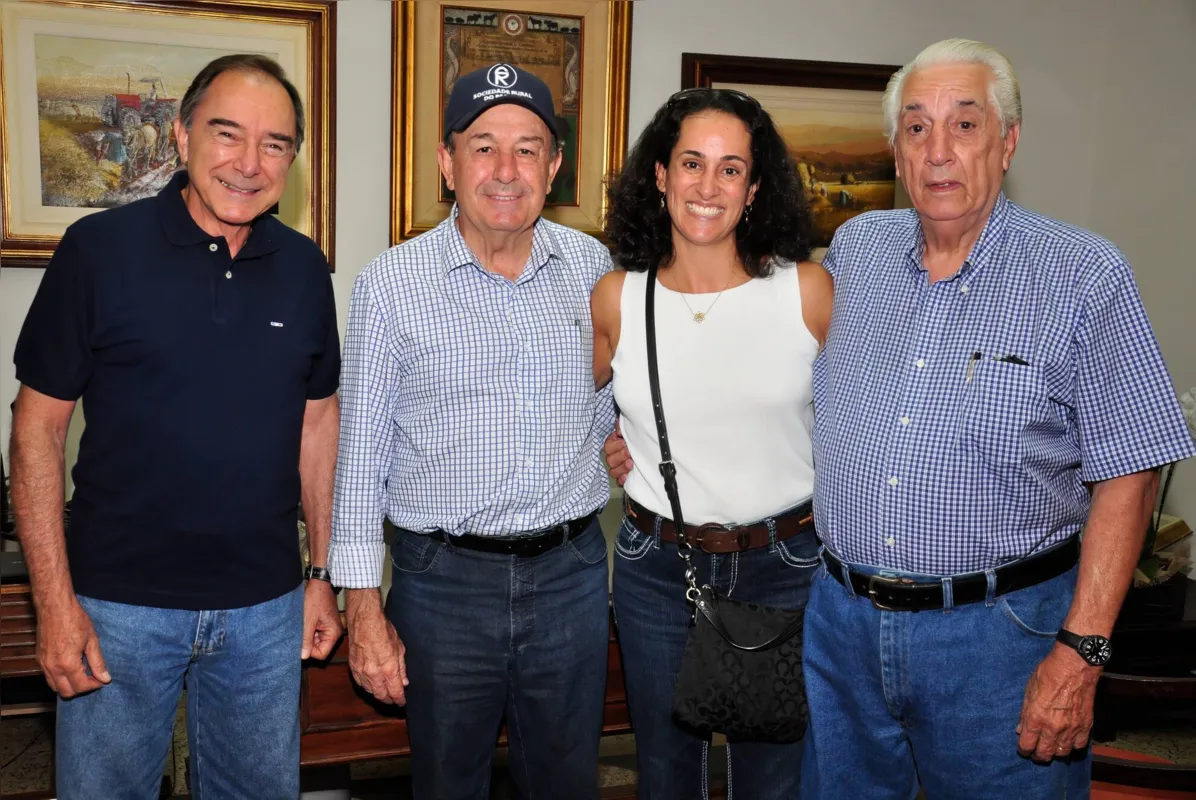 Na EXPO 2015, Neco Garcia Cid, ex-presidente da SRP, Ana Francisca Garcia Cid (filha do Neco), Sgarioni, presidente em exercício e Luiz Roberto Neme, também ex-presidente da Sociedade Rural