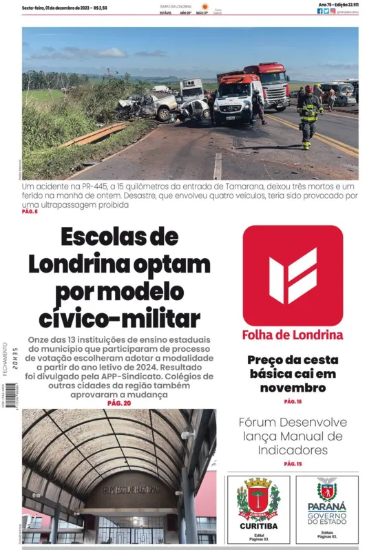 Imagem ilustrativa da imagem Capa 01/12/2023