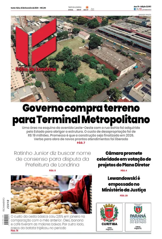 Imagem ilustrativa da imagem Capa 02/02/2024