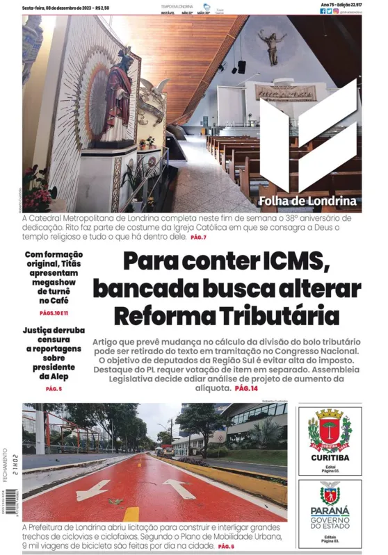 Imagem ilustrativa da imagem Capa 08/12/2023
