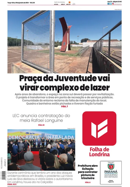 Imagem ilustrativa da imagem Capa 09/01/2024