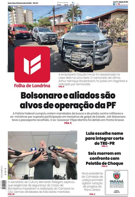 Imagem ilustrativa da imagem Capa 09/02/2024