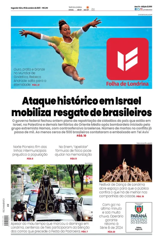 Imagem ilustrativa da imagem Capa 09/10/2023