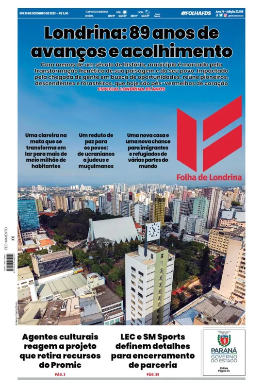 Imagem ilustrativa da imagem Capa 09/12/2023