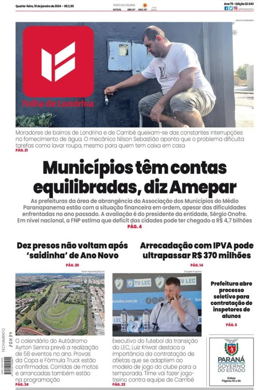 Imagem ilustrativa da imagem Capa 10/01/2024