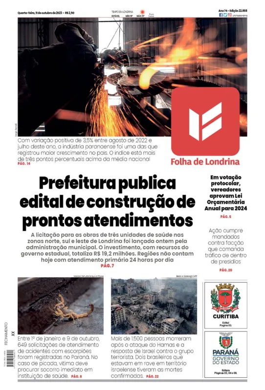 Imagem ilustrativa da imagem Capa 11/10/2023