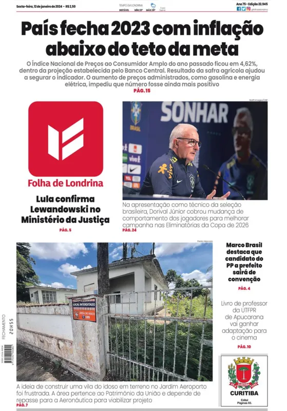 Imagem ilustrativa da imagem Capa 12/01/2024