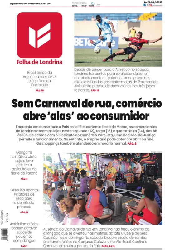 Imagem ilustrativa da imagem Capa 12/02/2024