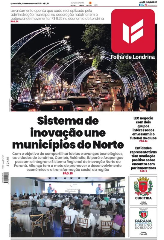 Imagem ilustrativa da imagem Capa 13/12/2023
