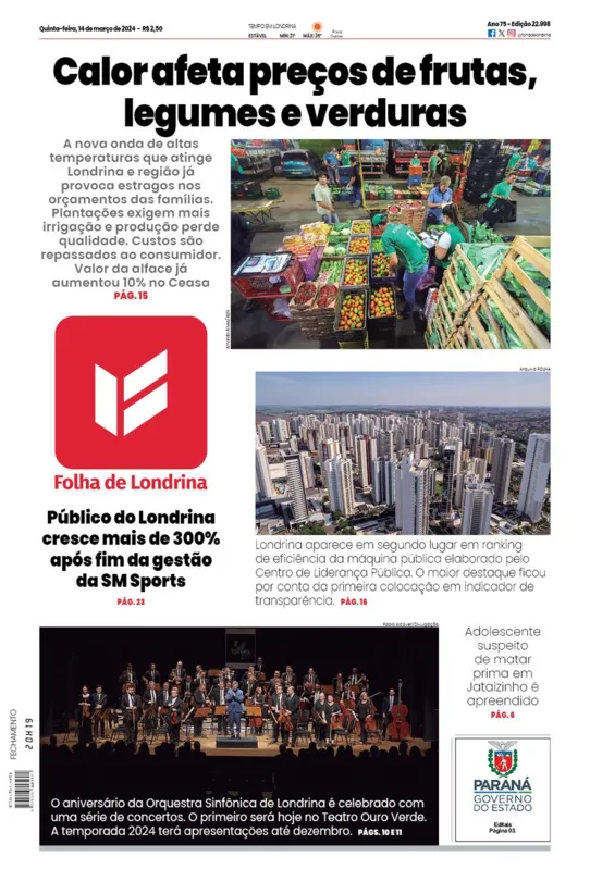Imagem ilustrativa da imagem Capa 14/03/2024