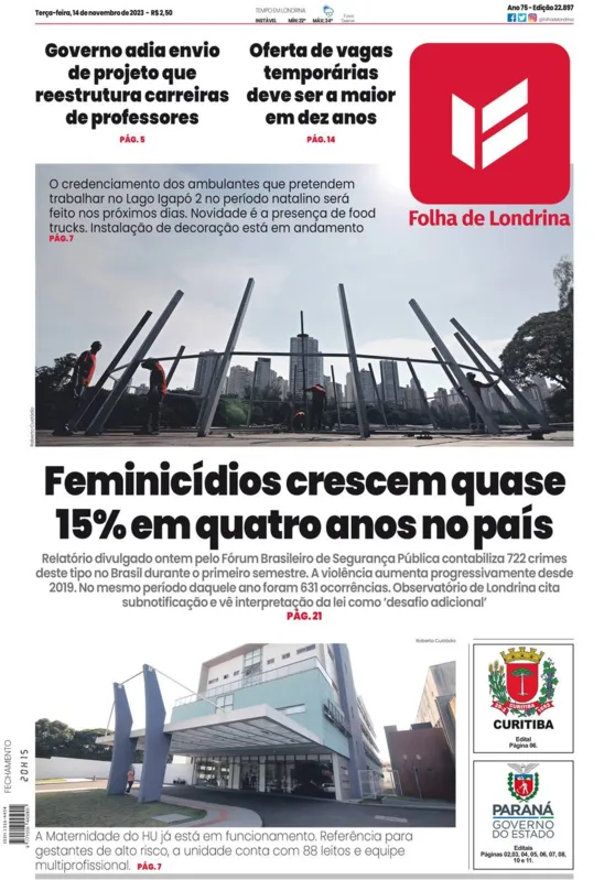 Imagem ilustrativa da imagem Capa 14/11/2023