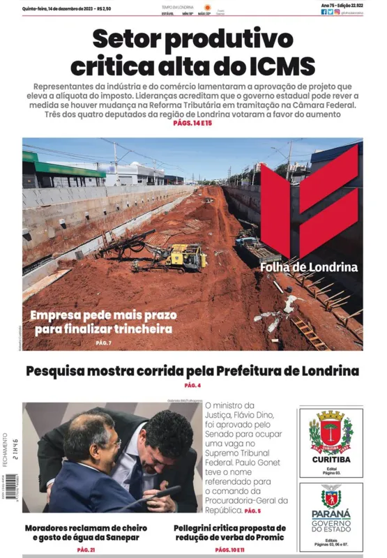 Imagem ilustrativa da imagem Capa 14/12/2023