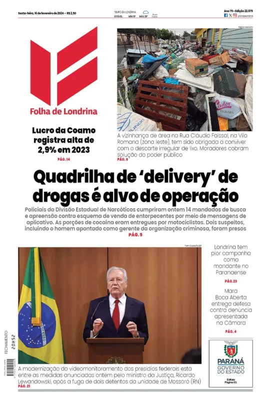 Imagem ilustrativa da imagem Capa 16/02/2024