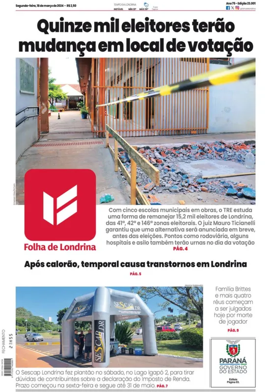 Imagem ilustrativa da imagem Capa 18/03/2024