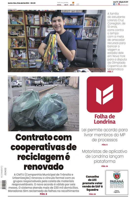 Imagem ilustrativa da imagem Capa 18/04/2024