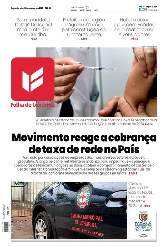 Imagem ilustrativa da imagem Capa 18/12/2023