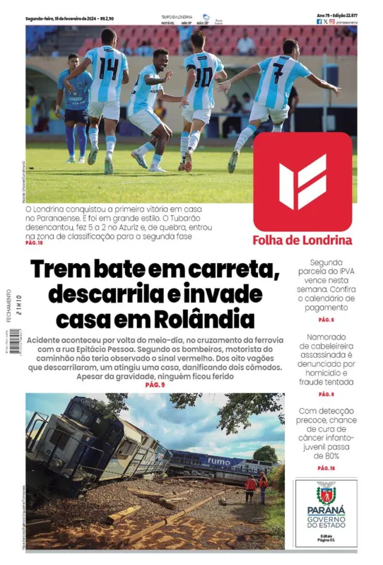 Imagem ilustrativa da imagem Capa 19/02/2024