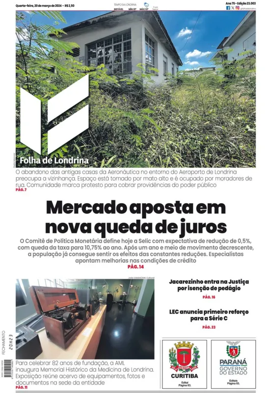 Imagem ilustrativa da imagem Capa 20/03/2024
