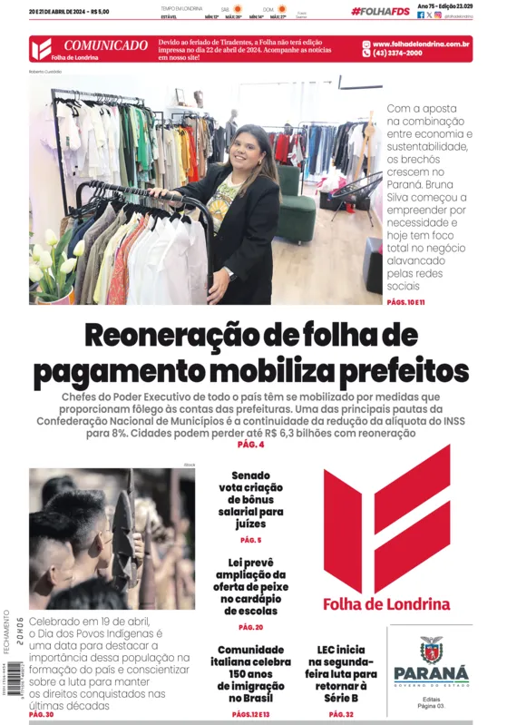 Imagem ilustrativa da imagem Capa 20/04/2024