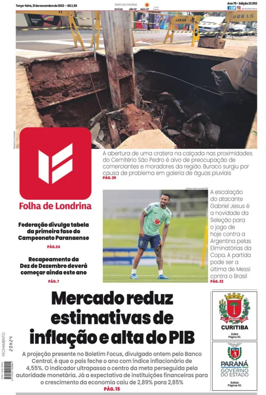Imagem ilustrativa da imagem Capa 21/11/2023