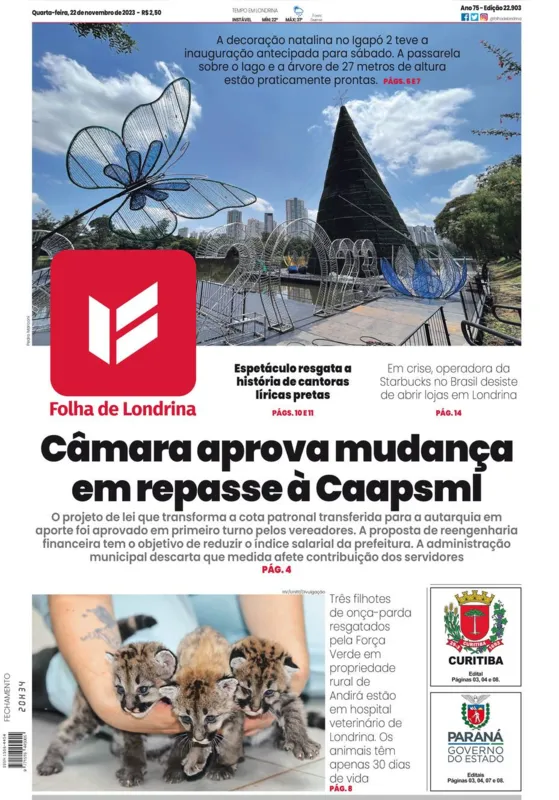 Imagem ilustrativa da imagem Capa 22/11/2023
