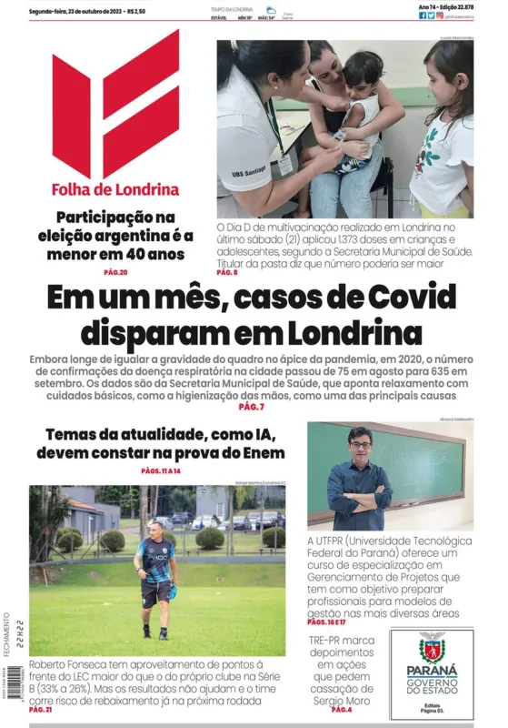 Imagem ilustrativa da imagem Capa 23/10/2023
