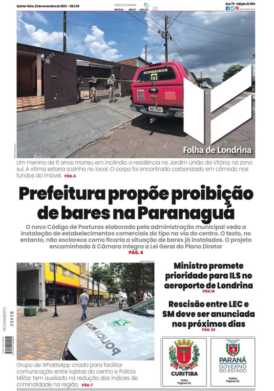 Imagem ilustrativa da imagem Capa 23/11/2023