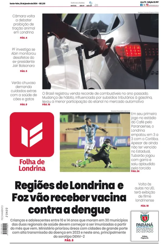 Imagem ilustrativa da imagem Capa 26/01/2024