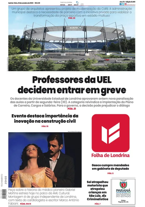 Imagem ilustrativa da imagem Capa 26/10/2023