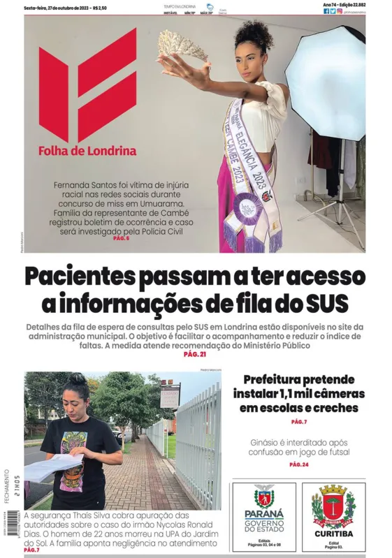 Imagem ilustrativa da imagem Capa 27/10/2023