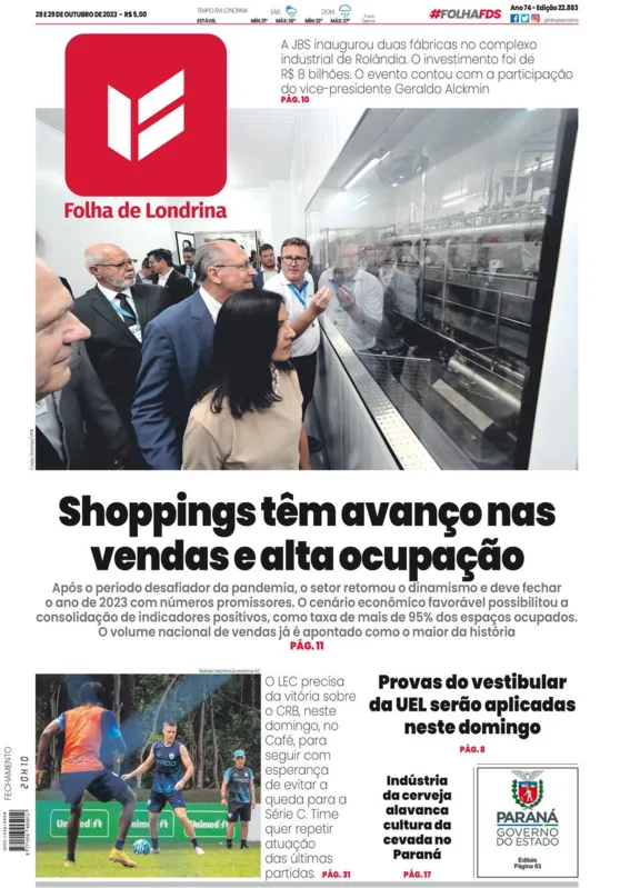 Imagem ilustrativa da imagem Capa 28/10/2023