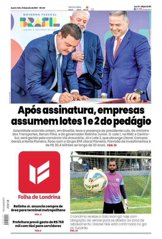 Imagem ilustrativa da imagem Capa 31/01/2024