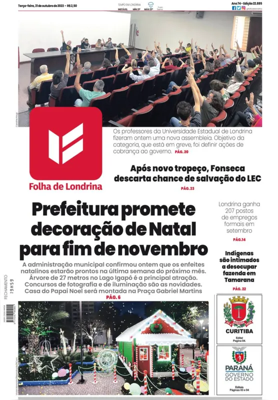 Imagem ilustrativa da imagem Capa 31/10/2023