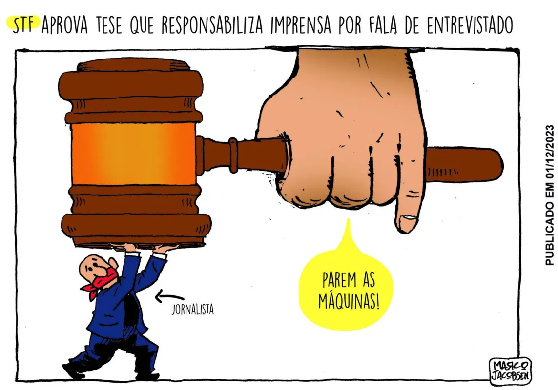Imagem ilustrativa da imagem Charge 22/02/2024