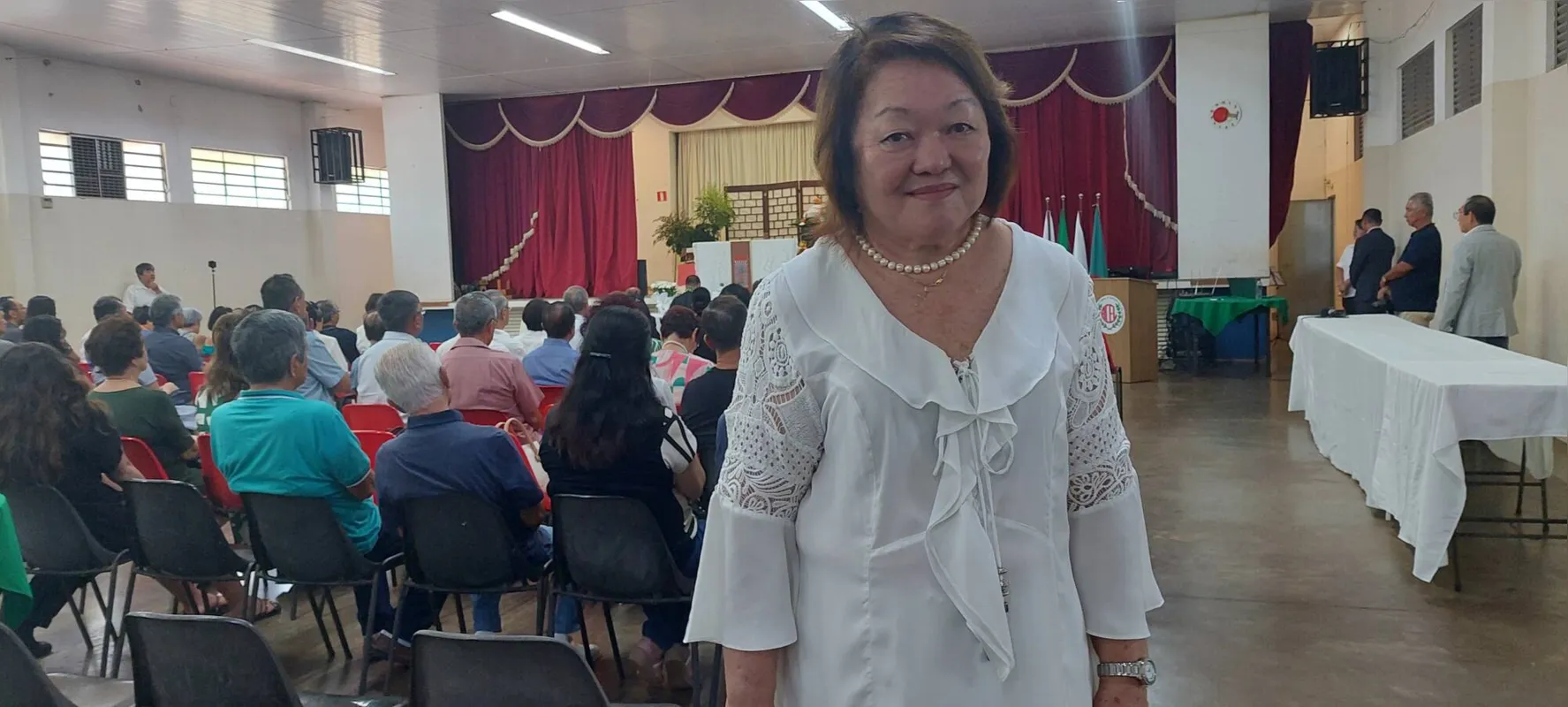 Luzia Yamashita Deliberador, presidente da Acel: “O japonês começa o ano comendo mochi, que significa você desejar boa sorte, harmonia, que é o coletivo, porque para o japonês tudo é coletivo, e a prosperidade para as pessoas"