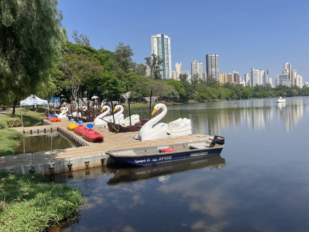 Imagem ilustrativa da imagem Começa construção de deck com banheiros e lanchonete no lago Igapó