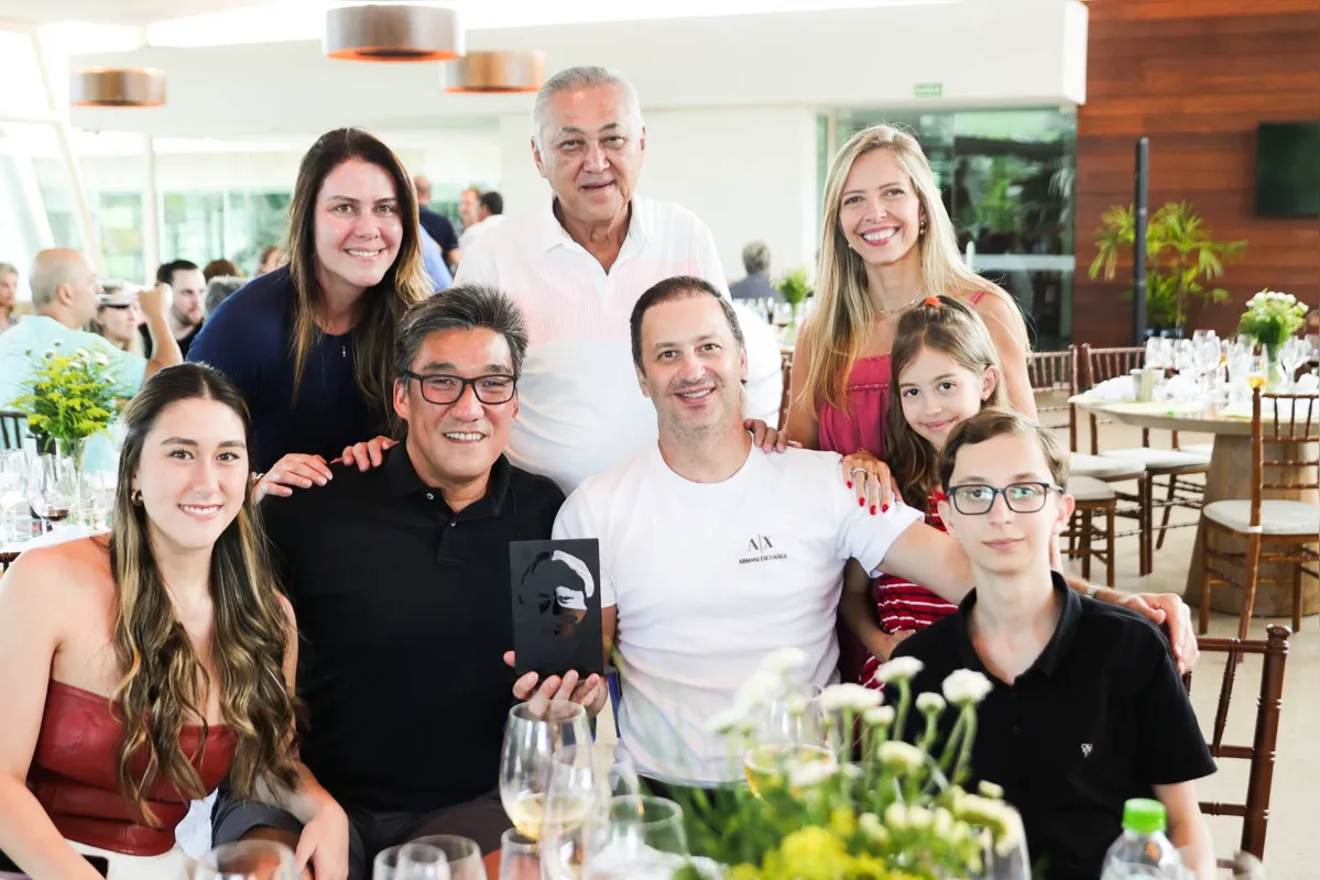 Miguita com Marco Miguita , Marcelo Youssef e suas famílias.