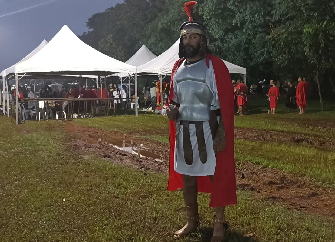 Morador de Cambé, Cláudio Júnor integra o elenco de "Paixão de Cristo" e não esconde a emoção: "Não tenho palavras"