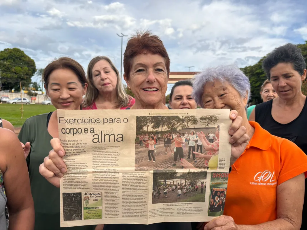 Imagem ilustrativa da imagem Em Londrina: prática de arte marcial chinesa em praça completa 18 anos