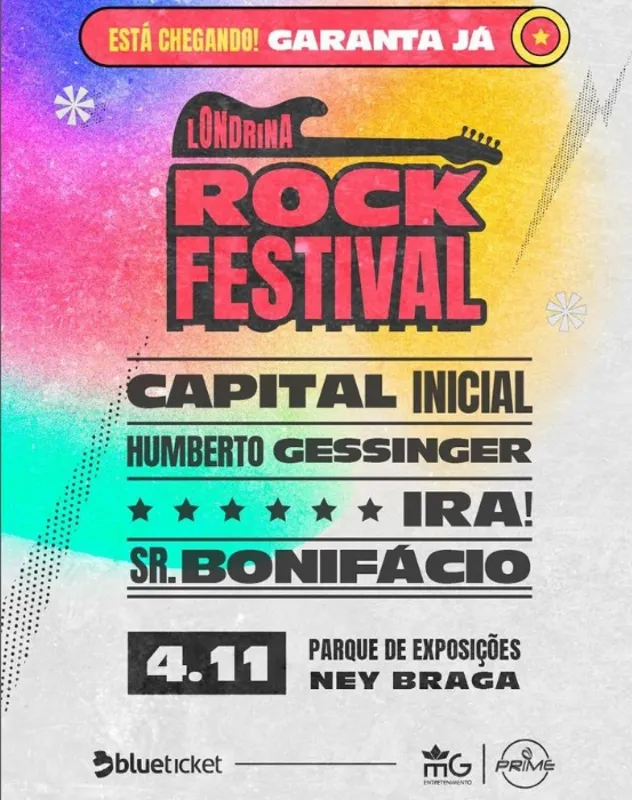 Londrina Rock Festival 2023 reúne Capital Inicial, Humberto Gessinger e Ira!