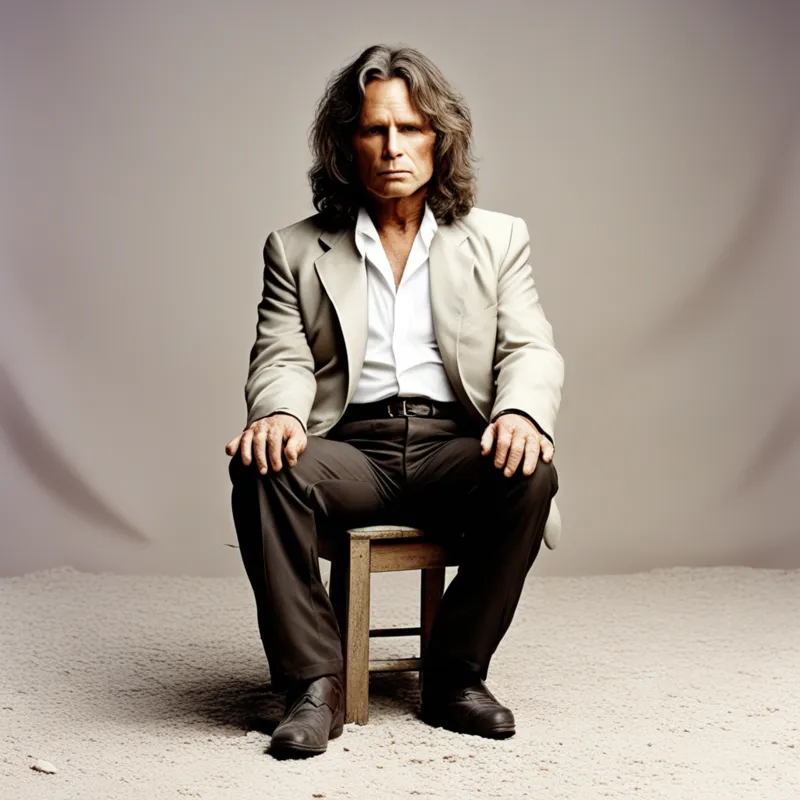 Assim seria Jim Morrison com 80 anos segundo a inteligência artificial