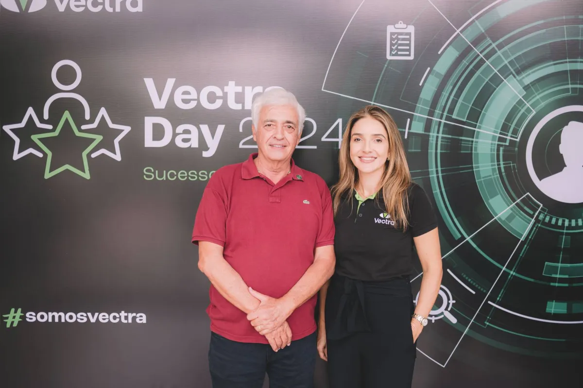 Roberta Costa Alves Nunes Mansano, diretora-executiva, e Manoel Luiz Alves Nunes, presidente da Vectra