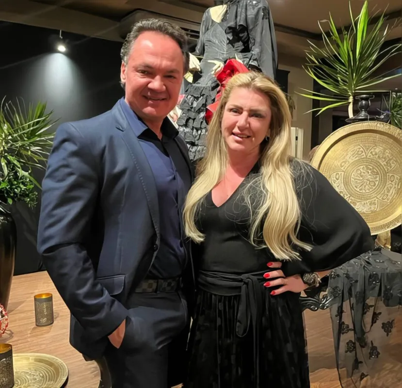 Udo Uhlmann e Adriana Uhlmann, ele  da diretoria da Pado
