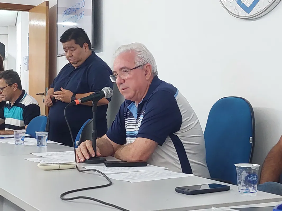 O presidente do LEC,  Getúlio Castilho: "Hoje foi um dia importante para mostrar um pouco do que queremos nessa temporada de 2024 e no projeto como um todo”