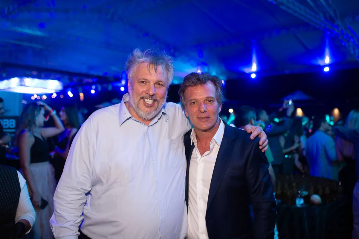 O CEO do Eurogarden Maringá, Jefferson Nogaroli e o presidente do Grupo SM, que traz, entre seus diversos negócios, o braço imobiliário CA2A, Patrick Ferro