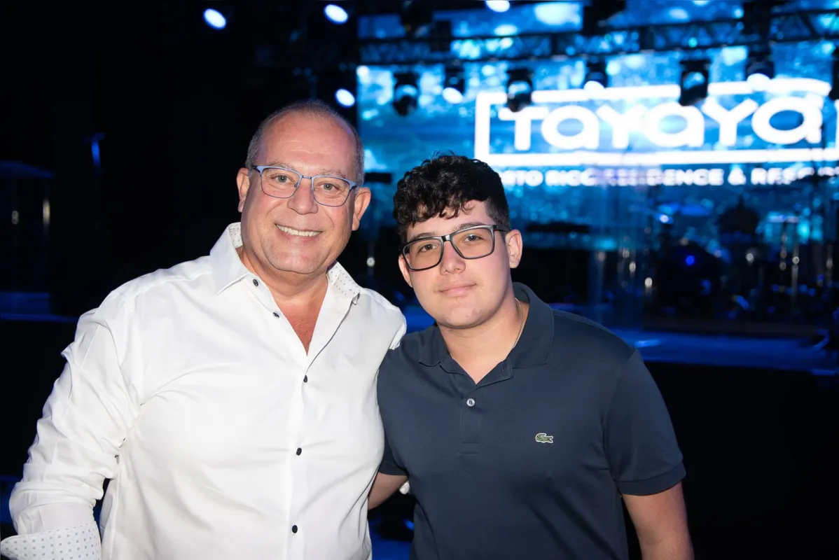 O CEO do Grupo Folha de Londrina, Nicolás Mejía, e o filho, Eduardo Mejía