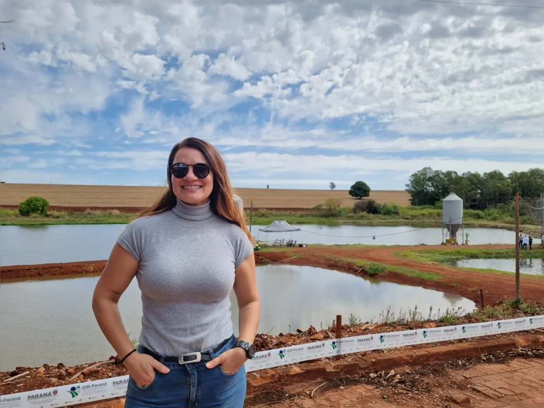 Vanessa Buccioli iniciou na piscicultura em 2021, em uma área ociosa da propriedade