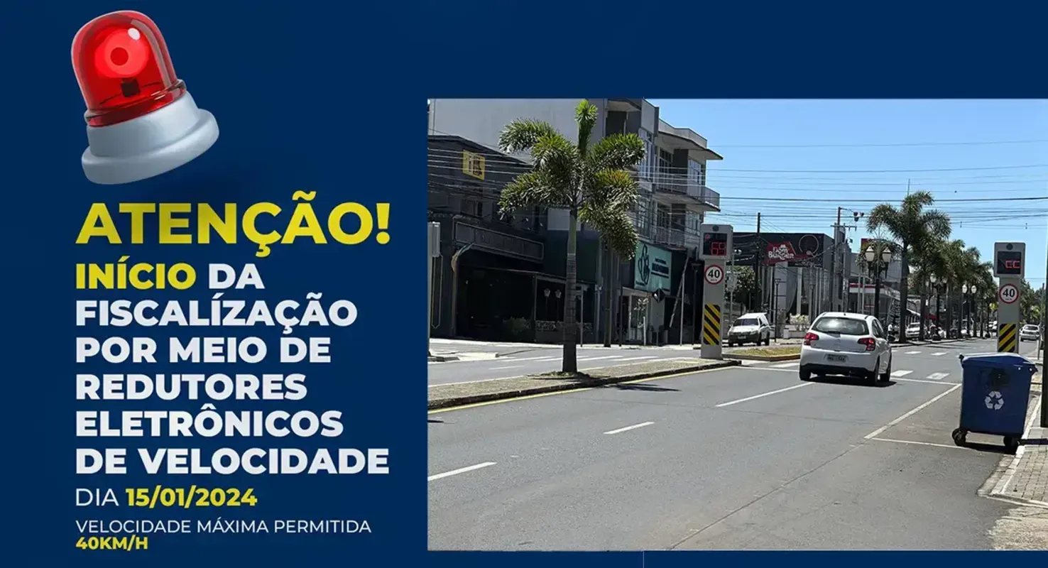 Imagem ilustrativa da imagem Lombadas eletrônicas iniciam operação segunda-feira 15 de janeiro